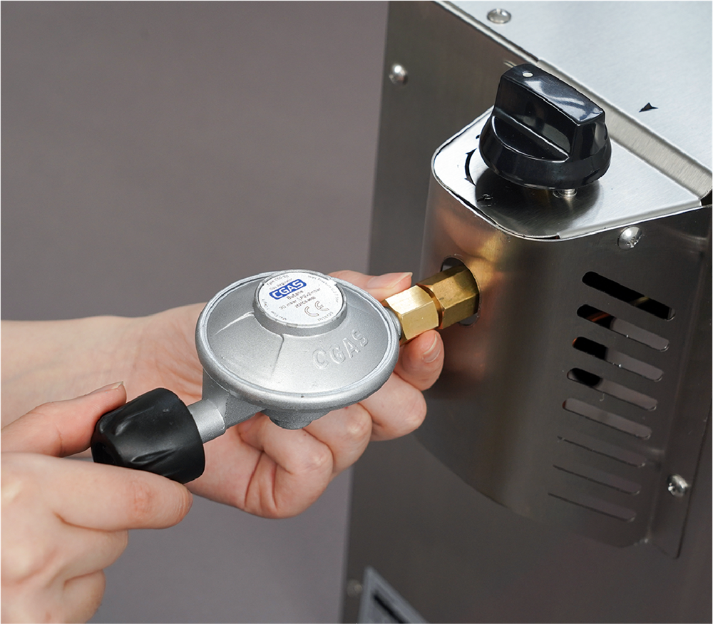 Connect the pressure relief valve